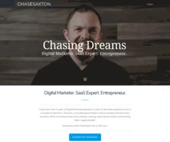 Chasesaxton.com(Chase Saxton) Screenshot