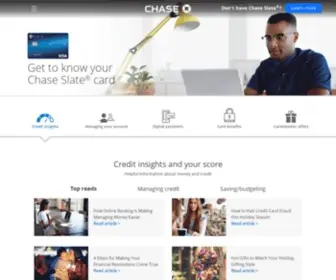 Chaseslate.com(Chase Slate® Credit Card) Screenshot