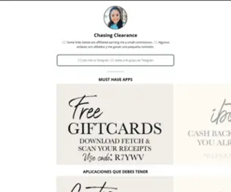 Chasingclearance.com(Chasing Clearance) Screenshot