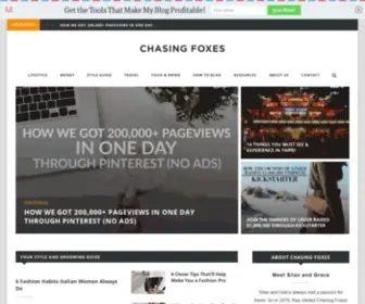 Chasingfoxes.com(Chasing Foxes) Screenshot
