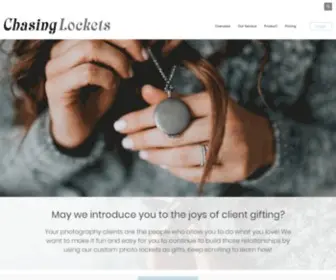 Chasinglockets.com(Cutsom Photo Lockets) Screenshot