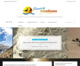 Chasingswallows.com(DIY Travel Itineraries) Screenshot