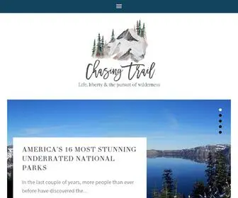 Chasingtrailblog.com(Outdoor lifestyle blog) Screenshot