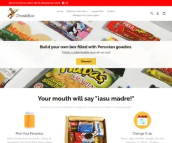 Chaski-Box.com(Peruvian Food Delivery Online) Screenshot