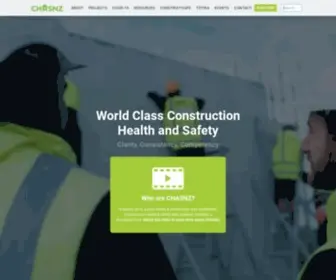 Chasnz.org(World Class Construction Health and Safety) Screenshot