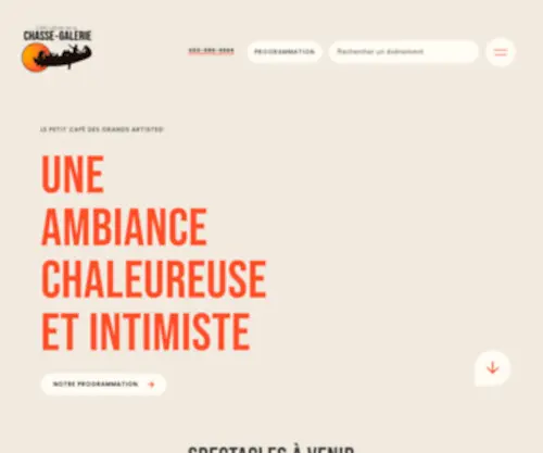 Chasse-Galerie.ca(Le Café culturel) Screenshot