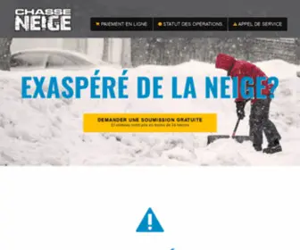 Chasse-Neige.ca(Déneigement résidentiel à Laval) Screenshot