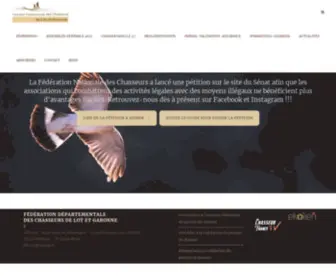 Chasseurs47.com(Fédération des chasseurs du Lot) Screenshot