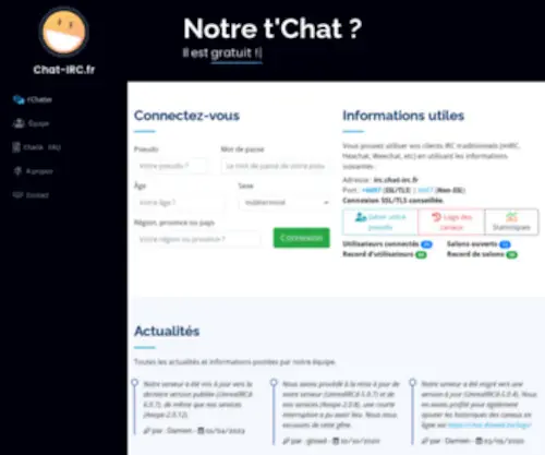 Chat-IRC.fr(Chat gratuit sans inscription) Screenshot