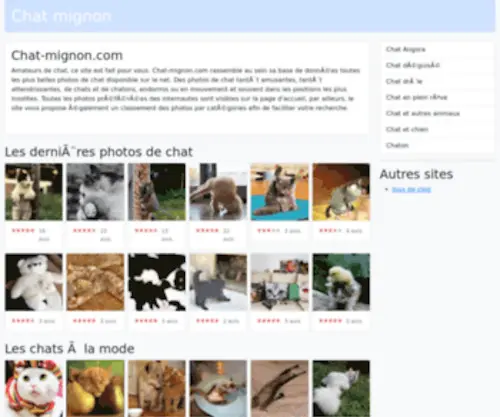 Chat-Mignon.com(Chat mignon) Screenshot