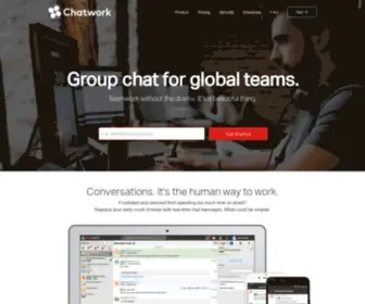 Chat-Work.com(Group chat for global teams) Screenshot
