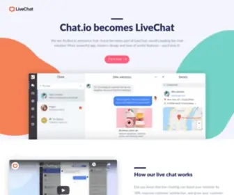 Chat.io(Becomes LiveChat) Screenshot