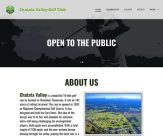 Chatatavalley.com(Chatata Valley Golf Club) Screenshot