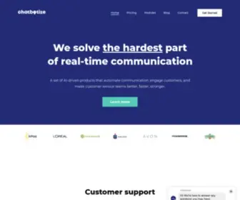 Chatbotize.com(Customer Service Automation for Ecommerce) Screenshot