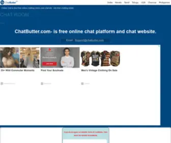 Chatbutter.com(Online-chat-rooms) Screenshot