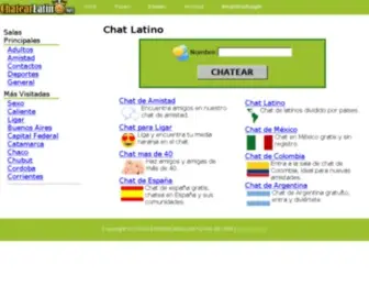 Chatearlatino.net(Chat latino gratis) Screenshot
