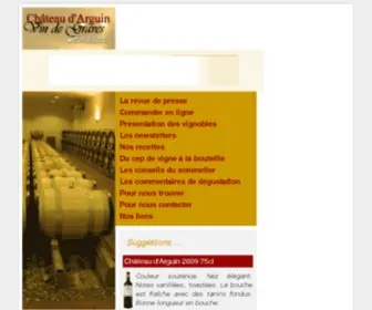 Chateau-Arguin.com(ChÃ¢teau d'Arguin) Screenshot