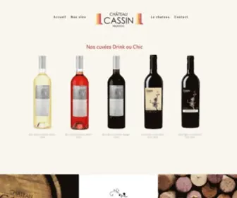 Chateau-Cassin.fr(Chateau CASSIN) Screenshot