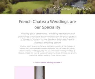 Chateau-Challain.com(Bed and breakfast in a French chateau) Screenshot