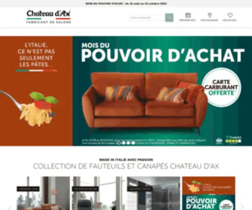 Chateau-Dax.fr(CANAPES CUIR SALON) Screenshot