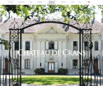 Chateau-DE-Crans.ch(Domaine du château de crans) Screenshot