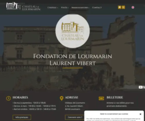 Chateau-DE-Lourmarin.com(Chateau de Lourmarin) Screenshot