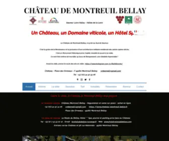 Chateau-DE-Montreuil-Bellay.fr(Château de Montreuil) Screenshot