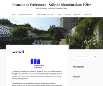 Chateau-DE-Verderonne.fr(Accueil) Screenshot