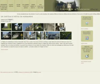 Chateau-Madeleine.com((EURE)) Screenshot