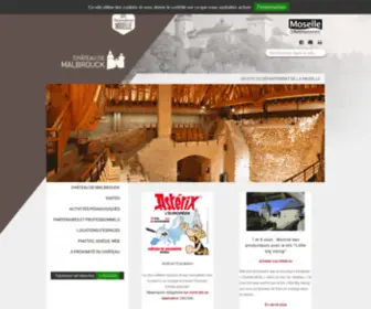 Chateau-Malbrouck.com(Site internet du Château de MALBROUCK) Screenshot