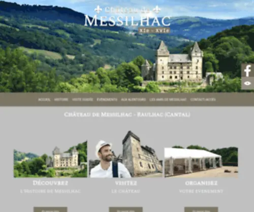Chateau-Messilhac.com(Raulhac (Cantal)) Screenshot