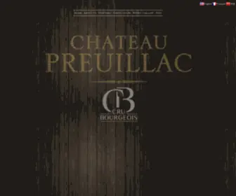 Chateau-Preuillac.com(Chateau Preuillac) Screenshot