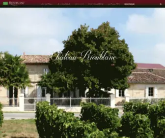 Chateau-Rioublanc.com(Château) Screenshot