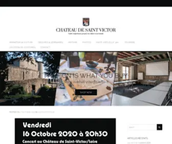 Chateau-Saint-Victor.com(CHÂTEAU DE SAINT VICTOR) Screenshot