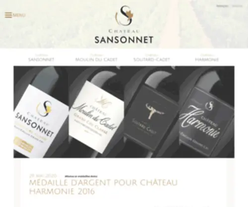 Chateau-Sansonnet.com(Accueil) Screenshot
