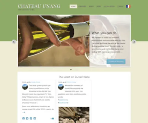 Chateau-Unang.com(Fine Ventoux wines) Screenshot