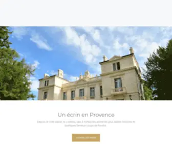 Chateau3Fontaines.com(Salle de réception et séminaires en Provence Château des 3 Fontaines) Screenshot