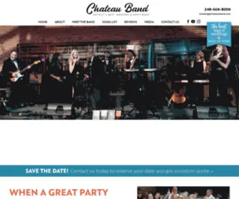 Chateauband.com(Detroit Wedding Band) Screenshot