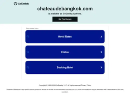 Chateaudebangkok.com(Hotels in BANGKOK) Screenshot