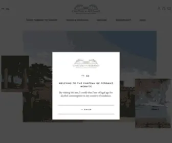 Chateaudeferrand.com(Château de Ferrand) Screenshot