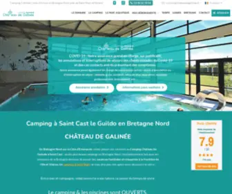 Chateaudegalinee.com(Camping Bretagne Nord) Screenshot