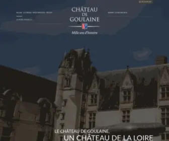 Chateaudegoulaine.fr(Château) Screenshot