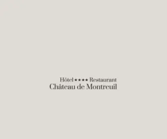 Chateaudemontreuil.com(Le Château De Montreuil) Screenshot