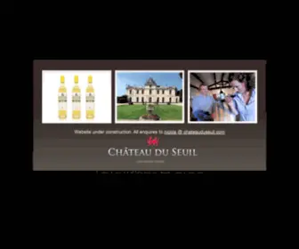 Chateauduseuil.com(Chateau Du Seuil) Screenshot