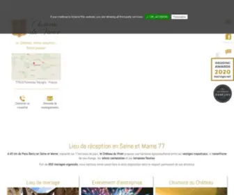 Chateauduvivier.com(Un lieu unique en Seine et Marne 77 / Ile de France pour vos réceptions) Screenshot