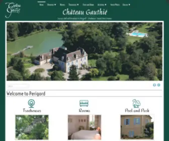 Chateaugauthie.com(B&B Manor and Treehouse Bergerac Dordogne Perigord South West France) Screenshot