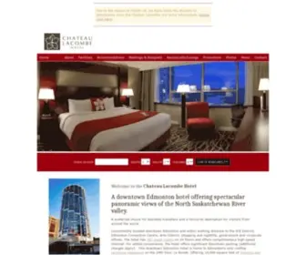 Chateaulacombe.com(Downtown Edmonton Hotel) Screenshot