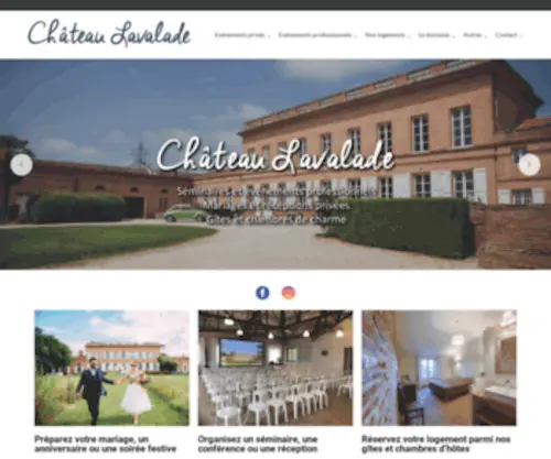 Chateaulavalade.fr(Château Lavalade) Screenshot