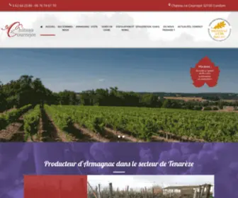 Chateaulecourrejot.fr(Producteur d'Armagnac dans le secteur de Tenarèze) Screenshot