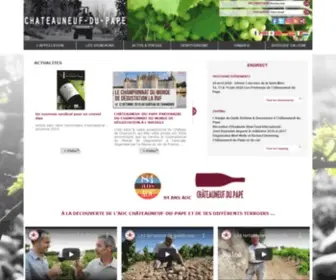 Chateauneuf.com(Syndicat des Vignerons de Châteauneuf) Screenshot